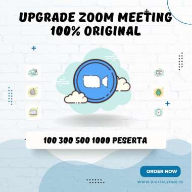 BERGARANSI - Zoom Meeting Pro 1 bulan 100 300 1000 peserta 1 Bulan Termurah Se Indonesia 1000 Partic