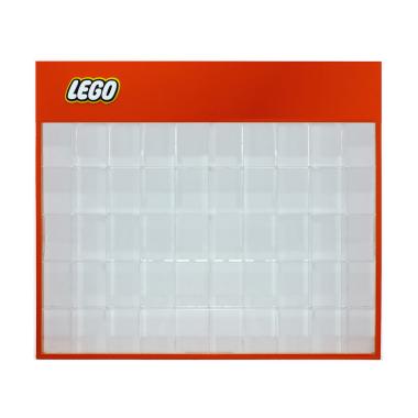 Rak LEGO Minifigures Header isi 50 akrilik - Orange