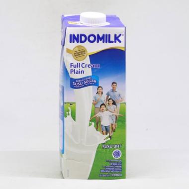 Indomilk Full Cream Plain Susu UHT [1 Liter]