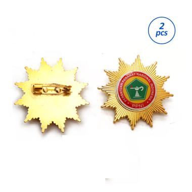 Mulyocreative PPNI Model Matahari Pin Bros [2 pcs] Emas