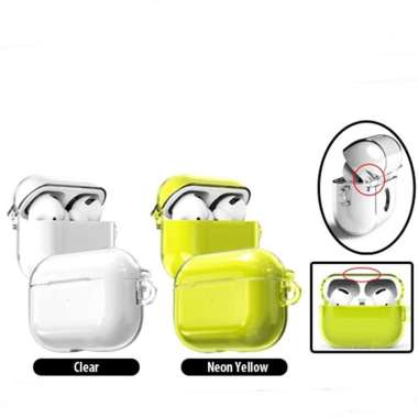 Case Airpods Pro ARAREE NUKIN Transparent Shockproof Hard Case Clear