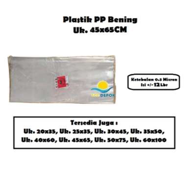 Plastik Kantong Besar Laundry Pp Bening 30x45 35x50 40x60 50x75 60x100 - OEM PP 45x65