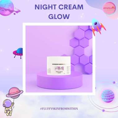 NIGHT CREAM GLOW PRM LUXURY BPOM /krim malam/cream wajah/ perawatan wajah/ glowing/luxury skincare
