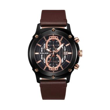 Police Lulworth Multifunction Original Jam Tangan Pria [Original/ PL.1591] Brown Rose Gold