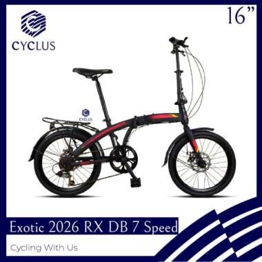 Sepeda Lipat Exotic 2026 RX DB 7 Speed 16 Inch