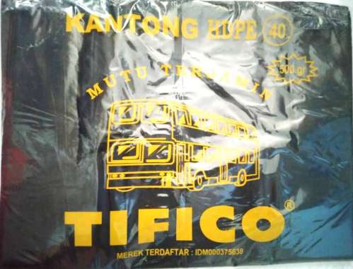 Kantong kresek tebal super jumbo isi 500gr uk.40 warna hitam