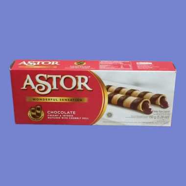 Promo Harga Astor Wafer Roll Chocolate 150 gr - Blibli