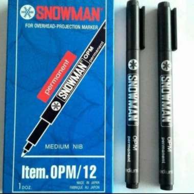 Spidol Permanent Snowman Opm Medium Nib Multicolor