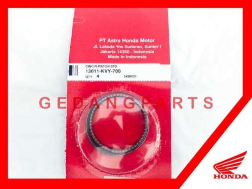 RING SEHER PISTON STANDART BEAT KARBU SCOOPY SPACY ORI 13011-KVY-700