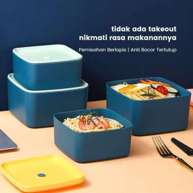 Kotak Makan Bento Box Anti Tumpah (BPA FREE)