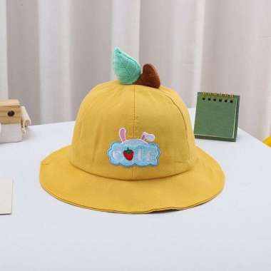 Topi Anak Bundar Basin Fisherman HAT CAP KIDS UNIVERSAL Cute Bunny Perempuan Lakilaki Cowok Cewek Im