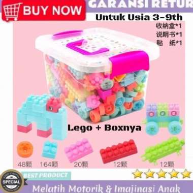 MAINAN ANAK LAKI LAKI / PEREMPUAN USIA 3-9TH MAINAN LEGO + TEMPATNYA