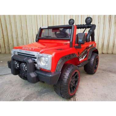 Mainan Anak Mobil Aki JEEP 2Gearbox Rocky Volta 5008 Shp-BAN KARET