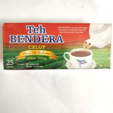Teh celup cap Bendera isi 25. (Teh Bendera)