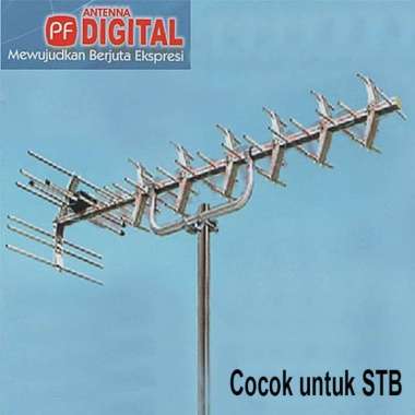 Antena Tv Uhf Pf Hdu 25 Cocok Untuk Stb / Set Top Box Siaran Digital Original 100% (Kode 8221)) Mult