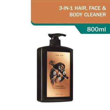 Bad Lab Caveman Cleaner 3-In1 Hair, Face & Body Cleanser 800ml
