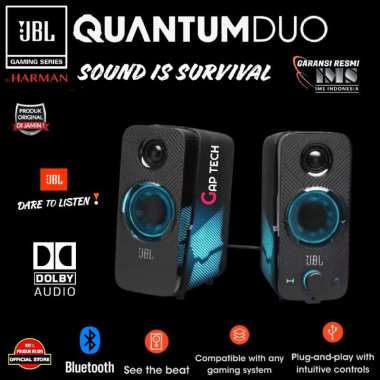 JBL Quantum Duo Gaming Speakers with LED Colour Lights Original