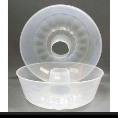 Cetakan Agar Agar Plastik Bening Komet Tutup Diameter 22CM Loyang Cetak Saji Kue Puding Polkadot Jel