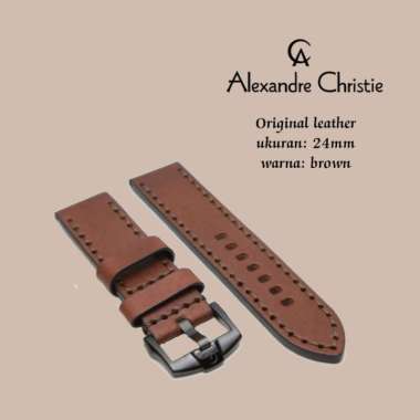 Tali Kulit Alexander Christie/ Strap Jam Tangan Pria Alexander Christie Original/ Kulit Jam Alexande