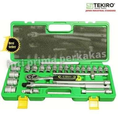 Tekiro Kunci Shock Set 8 - 32 mm 6 PT 1/2" 24pcs sock set hand socket