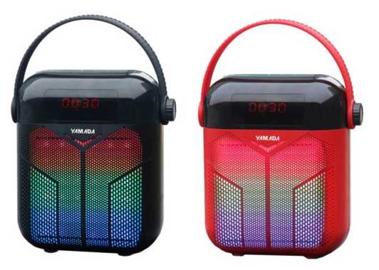 Yamada Speaker Bluetooth Aktif DM-S29 Profesional Layar LED Karaoke Gr - Merah