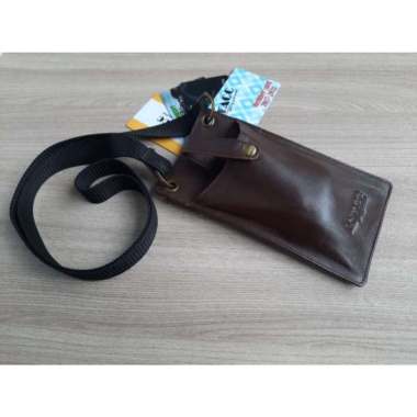 JATACC / TAS HP Kulit Asli/ Tas HP slempang Pria Kulit Sapi Asli - Hitam / tas hp pria model trendy