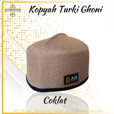 Peci Turky Goni / Peci Turki Ghoni / Songkok Kopiah Turki Peci Ghoni Model Terbaru 7 Coklat