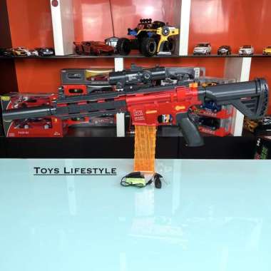 Mainan Tembakan Eva Soft Bullet M416 Auto / Elektrik - M416
