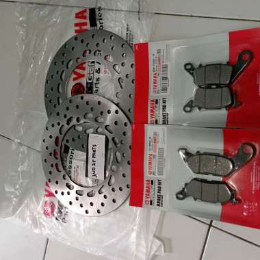 PIRINGAN CAKRAM DPN BELAKANG YAMAHA NMAX ABS NON ABS AEROX LEXI 2DP ORI YGP plus rem cakram dpn bela