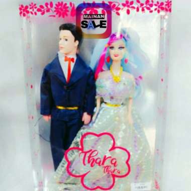mainan anak boneka pengantin/barbie sepasang/barbie cowok cewek