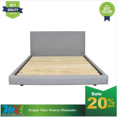 MKI Ranjang Dipan Minimalis Dewasa Tempat Tidur Kayu Jati 180 x 200
