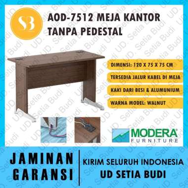 Meja Kantor Tanpa Pedestal Modera AOD 7512 120x75x75 A-Class