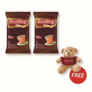 Good Day Chococinno Special Valentine Package Bonus Boneka New