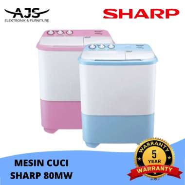 Mesin Cuci 2 Tabung Sharp 80MW. 8Kg. Loww Watt