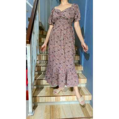 dkcollectionbali | Daster Baju Pakaian Dress Dres Zarra Ruffle Bali Koleksi Long Maxi Casual Rayon A