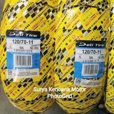 Ban belakang Vespa Primavera Piaggio Deli Tire Swallow 120 70 11 SC103
