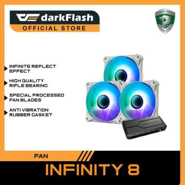 darkFlash INFINITY 8 A-RGB Fan [3 Fan] Putih