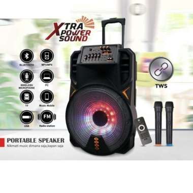 Speaker Bluetooth Portable Advance Ak 1506 15 Inch/Salon Karaoke Aktif