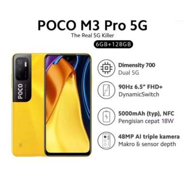 Xiaomi Poco M3 Pro 5G Ram 6 Rom 128GB Poco Yellow