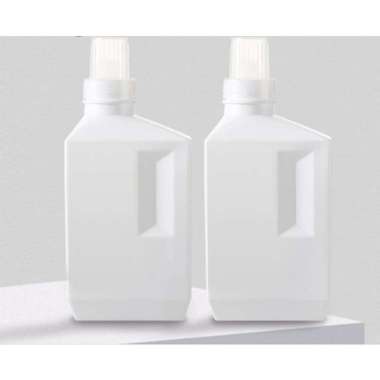 Botol detergent softener laundry putih white colour botol bottle refil free sticker Home 500ml 1lite