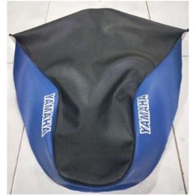 KULIT JOK VEGA R LAMA/sarung jok motor yamaha f1zr/BUNGKUS JOK yamaha VEGA PERTAMA biru hitam