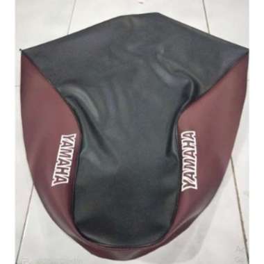 KULIT JOK VEGA R LAMA/sarung jok motor yamaha f1zr/BUNGKUS JOK yamaha VEGA PERTAMA marun hitam