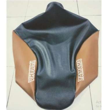 KULIT JOK VEGA R LAMA/sarung jok motor yamaha f1zr/BUNGKUS JOK yamaha VEGA PERTAMA coklat muda hitam