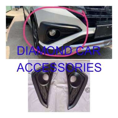 Cover ring foglamp hitam All new rush 2018. DCA
