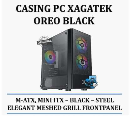 Casing PC Xagatek Oreo Black - M-ATX, MINI ATX