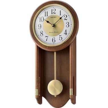 Jam Dinding SEIKO Kayu Japan Westminster QXH073 QXH073B Original