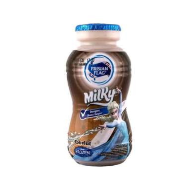 Promo Harga Frisian Flag Susu UHT Milky Zuzhu Zazha Chocolate 180 ml - Blibli