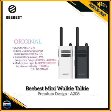 Beebest Mini Walkie Talkie Premium Design A208 Ht Frekuensi