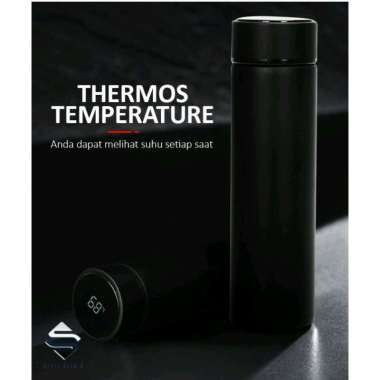 Termos suhu LED 500 ML termos air display suhu Hitam