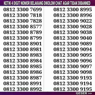 nomor cantik simpati seri 0812 3300 xxxx